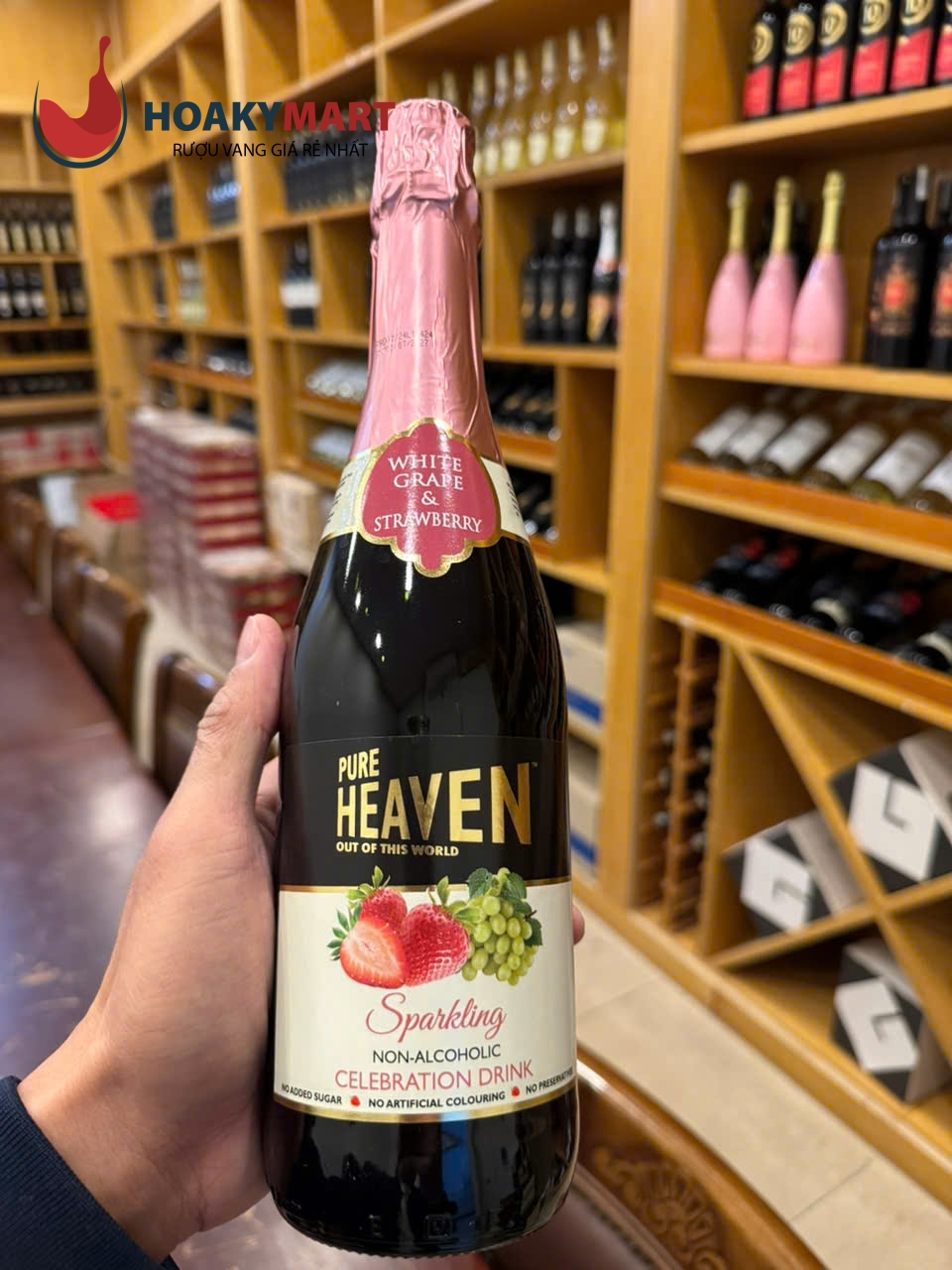 PURE HEAVEN SPARKLING VỊ NHO VỊ DÂU TÂY