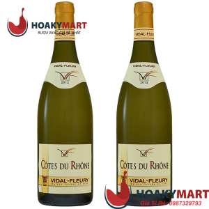VANG TRẮNG PHÁP VIDAL FLEURY COTES DU RHONE BLANC