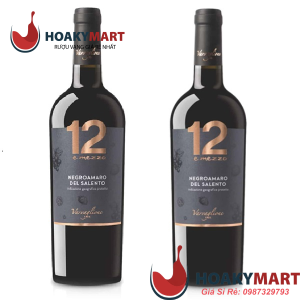 VANG Ý 12 E MEZZO NEGROAMARO DEL SALENTO =>SIÊU RẺ