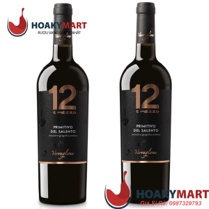 VANG Ý 12 E MEZZO PRIMITIVO DEL SALENTO =>CỰC RẺ