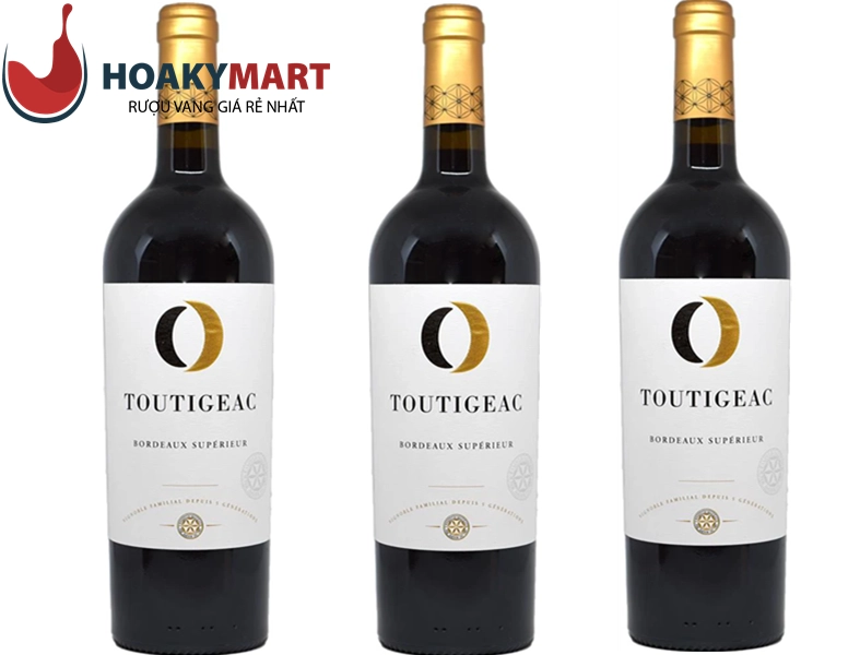 RƯỢU VANG CHATEAU TOUTIGEAC O BORDEAUX SUPERIEUR 14 ĐỘ