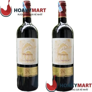VANG ĐỎ PHÁP MENUTS HERITAGE BORDEAUX SIÊU TỐT