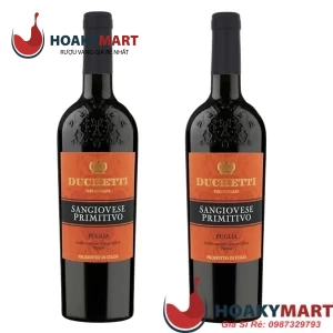 VANG Ý DUCHETTI SANGIOVESE PRIMITIVO 13,5 ĐỘ RẺ