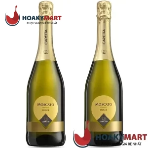 VANG NỔ NGỌT Ý MOSCATO SPUMANTE CAPETTA CỰC RẺ