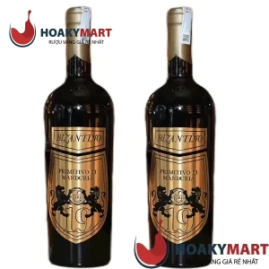 VANG Ý BIZANTINO PRIMITIVO DI MANDURIA 19 ĐỘ GIÁ TỐT