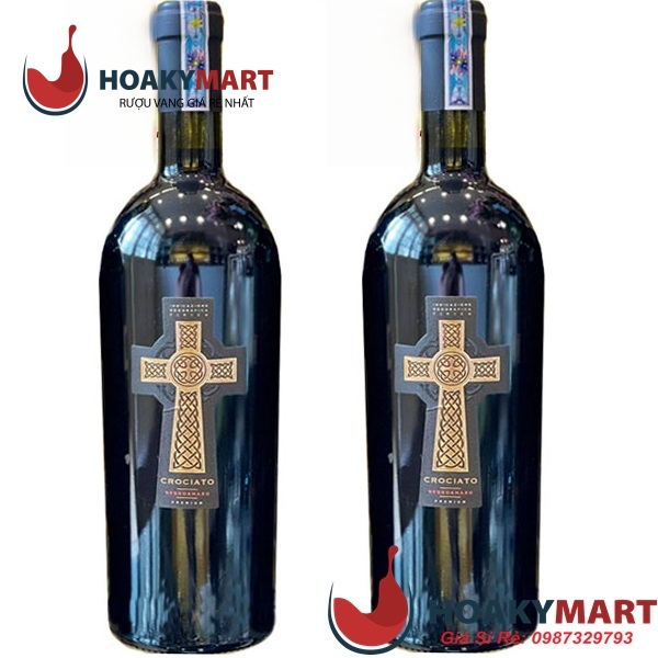 VANG Ý CROCIATO NEGROAMARO 16,5 ĐỘ-RẺ NHẤT