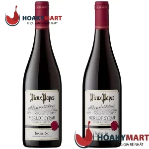 RƯỢU VANG PHÁP VIEUX PAPES MERLOT SYRAH CỰC RẺ