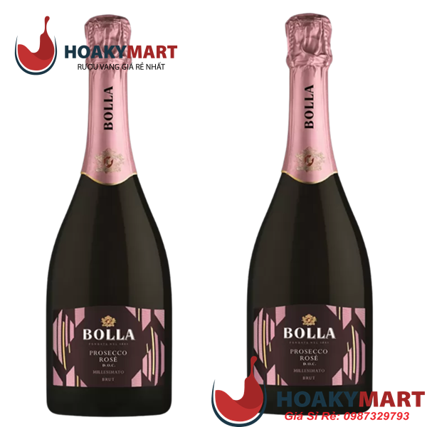 VANG Ý BOLLA PROSECCO ROSE- CỰC RẺ