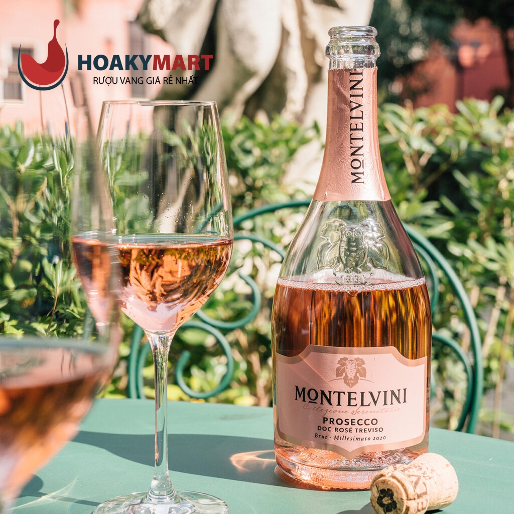 VANG Ý MONTELVINI TREVISO PROSECCO DOC ROSE MILLESIMATO BRUT