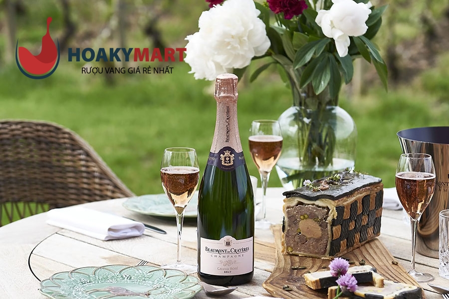 RƯỢU CHAMPAGNE BEAUMONT DES CRAYERES GRAND ROSE BRUT
