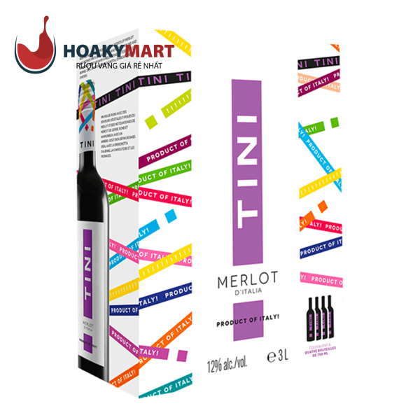 RƯỢU VANG BỊCH TINI MERLOT BIB 3L