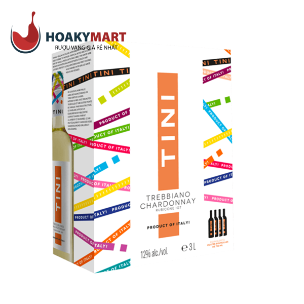 RƯỢU VANG BỊCH TINI TREBBIANO CHARDONNAY RUBICONE BIB 3L