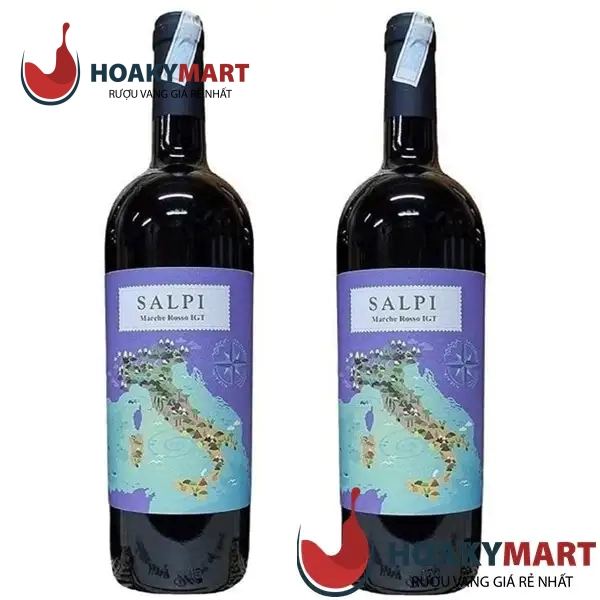 RƯỢU VANG Ý SALPI MARCHE ROSSO 15 ĐỘ - SIÊU RẺ