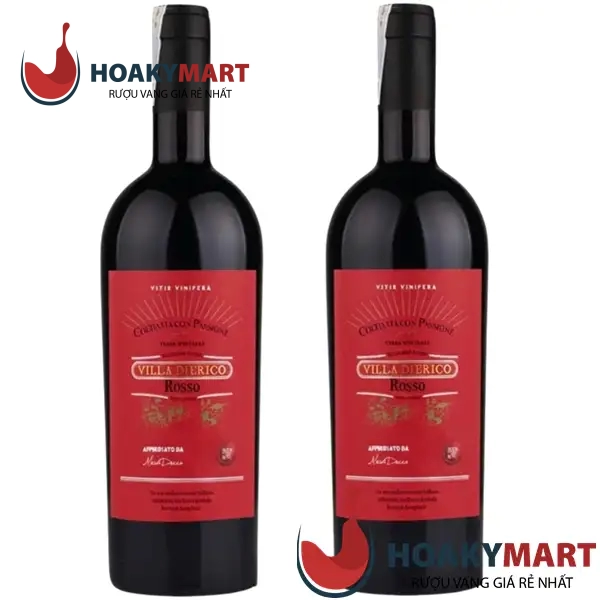 RƯỢU VANG Ý VILLA DIERICO ROSSO NHÃN ĐỎ