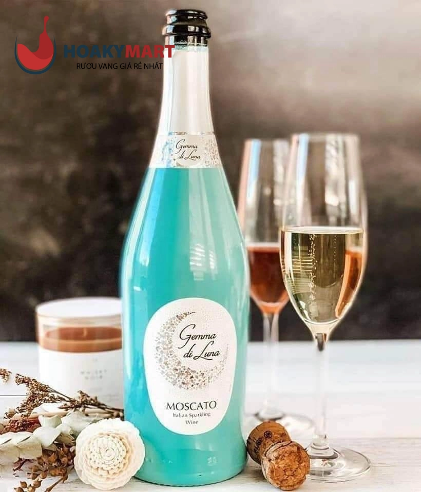 RƯỢU VANG SỦI GEMMA DI LUNA MOSCATO VINO SPUMANTE