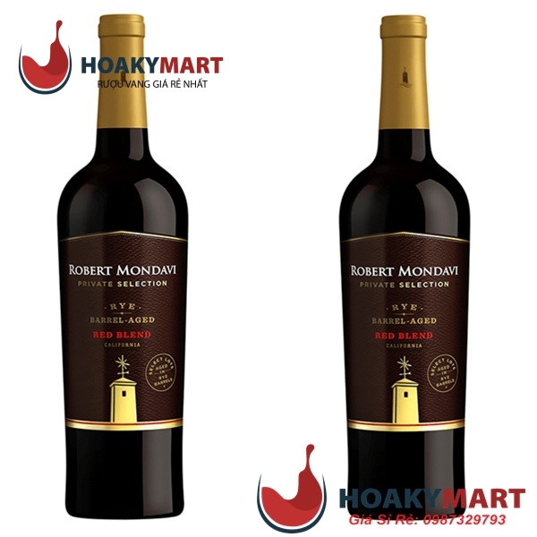 VANG MỸ ROBERT MONDAVI PRIVATE SELECTION RYE BARREL-AGED RED BLEND