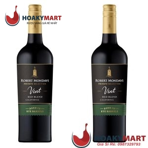 VANG MỸ ROBERT MONDAVI PRIVATE SELECTION VINT RED BLEND AGED IN RYE BARRELS