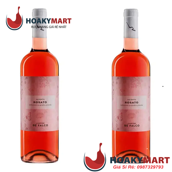 VANG HỒNG Ý CANTINE DE FALCO ROSATO SALENTO