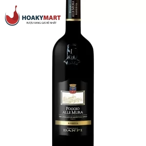 VANG Ý CASTELLO BANFI POGGIO ALLE MURA BRUNELLO DI MONTALCINO