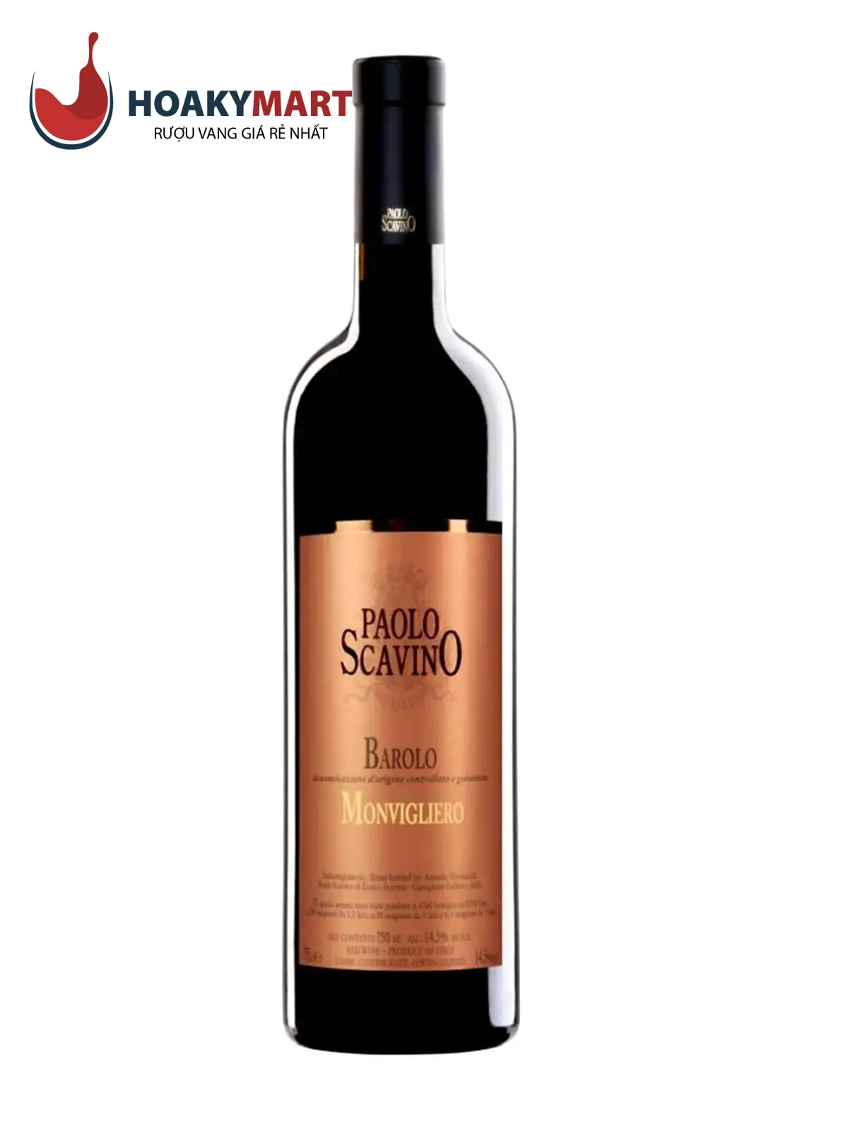 VANG Ý PAOLO SCAVINO BAROLO MONVIGLIERO RẺ NGON
