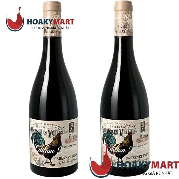 VANG PHÁP CON GÀ VIGNOBLES VELLAS CABERNET FRANC