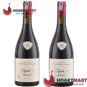 VANG PHÁP VIGNOBLES VELLAS SYRAH 47 - RẺ NHẤT