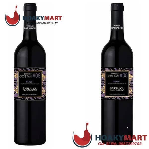 VANG PHÁP DOMAINE BARSALOU BOUQUET OCCITAN MERLOT