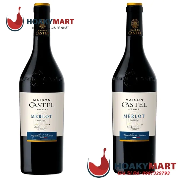 VANG PHÁP MAISON CASTEL MERLOT RẺ NHẤT HN