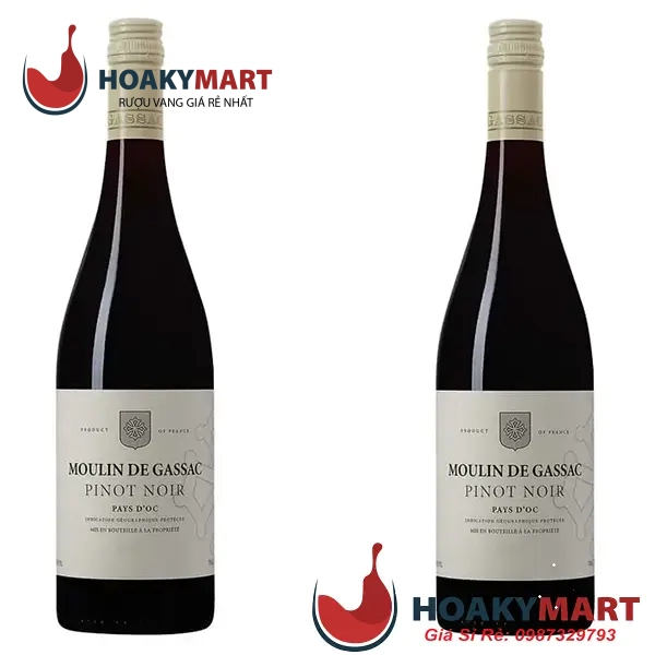 VANG PHÁP MOULIN DE GASSAC PINOT NOIR RẺ QUÁ