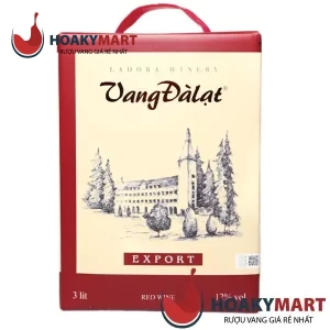 VANG BỊCH ĐÀ LẠT EXPORT RED WINE 3 LÍT GIÁ TỐT