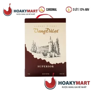 VANG BỊCH ĐÀ LẠT SUPERIOR RED WINE 3 LÍT CỰC RẺ