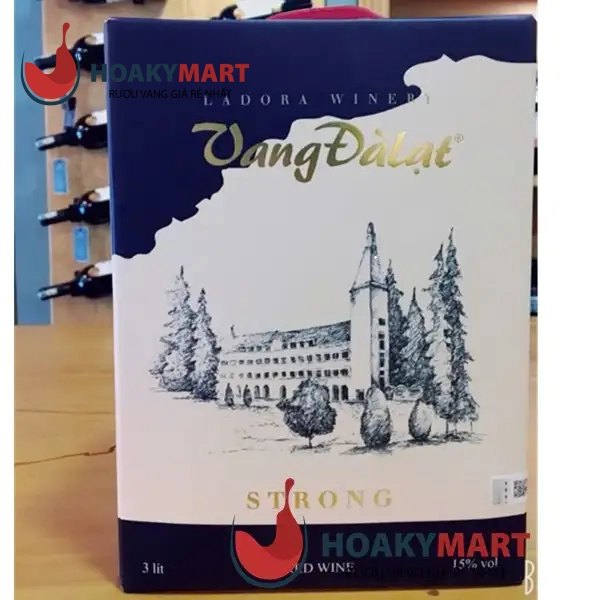 VANG BỊCH ĐÀ LẠT STRONG RED WINE 3 LÍT GIÁ ÊM