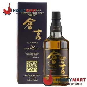 RƯỢU THE KURAYOSHI PURE MALT MATSUI 18 NĂM RẺ NHẤT