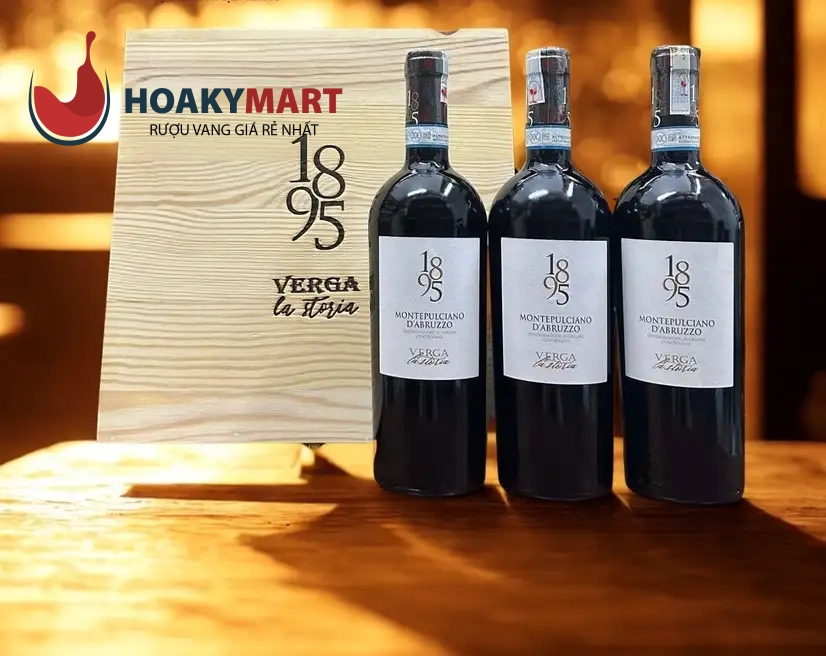 VANG Ý 1895 MONTEPULCIANO D’ABRUZZO GIÁ TỐT