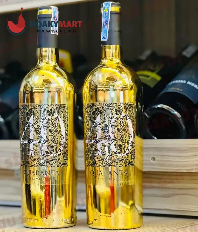 VANG Ý 40 QUARANTA PUGLIA CHAI VÀNG – GIÁ RẺ