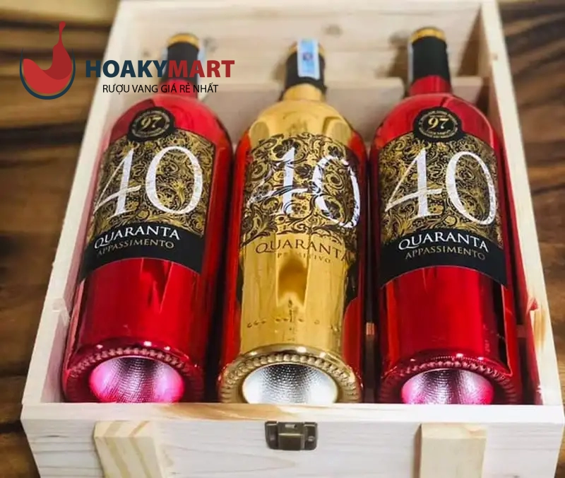 VANG Ý 40 QUARANTA APPASSIMENTO CHAI ĐỎ GIÁ TỐT