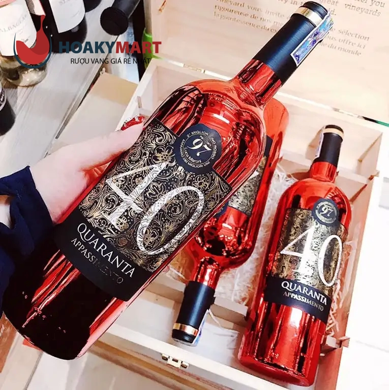 VANG Ý 40 QUARANTA APPASSIMENTO CHAI ĐỎ GIÁ TỐT