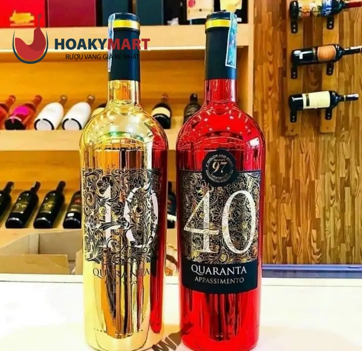 VANG Ý 40 QUARANTA APPASSIMENTO CHAI ĐỎ GIÁ TỐT