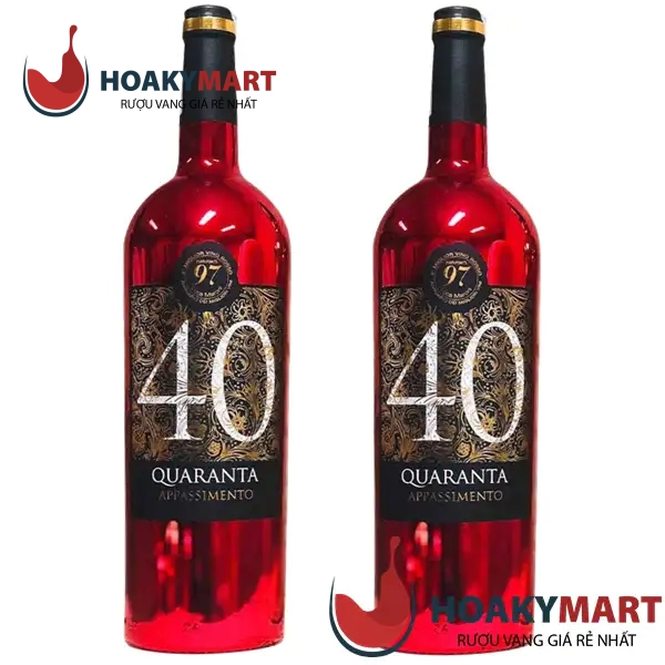 VANG Ý 40 QUARANTA APPASSIMENTO CHAI ĐỎ GIÁ TỐT