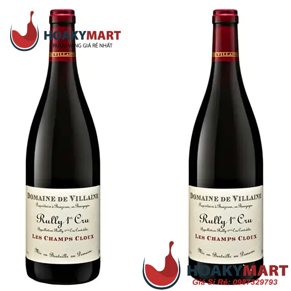 VANG PHÁP DOMAINE DE VILLAINE RULLY 1ER CRU LES CHAMPS CLOUX