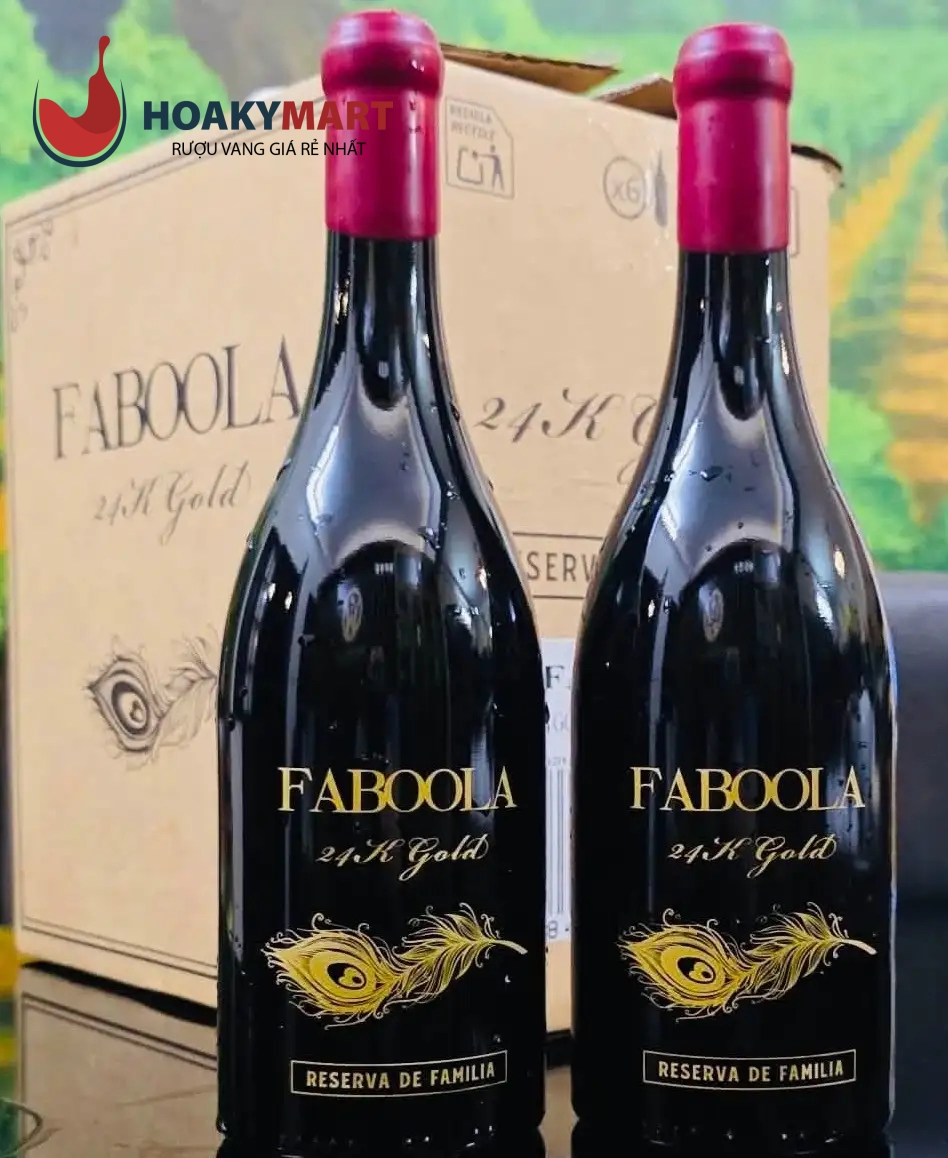 RƯỢU VANG FABOOLA 24K GOLD RESERVA DE FAMILIA RẺ NHẤT