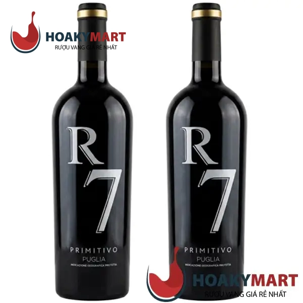 RƯỢU VANG Ý R7 PRIMITIVO PUGLIA - CỰC RẺ