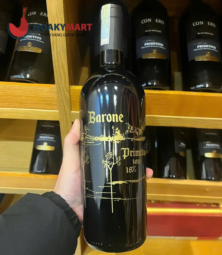 RƯỢU VANG Ý 18 ĐỘ BARONE PRIMITIVO GIÁ RẺ NHẤT