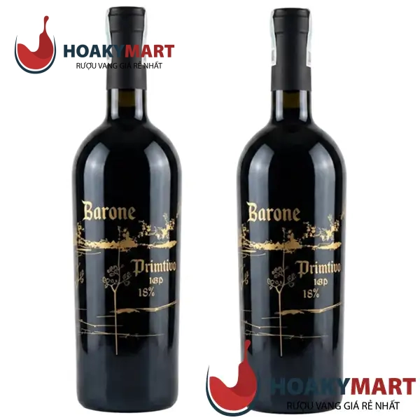 RƯỢU VANG Ý 18 ĐỘ BARONE PRIMITIVO GIÁ RẺ NHẤT