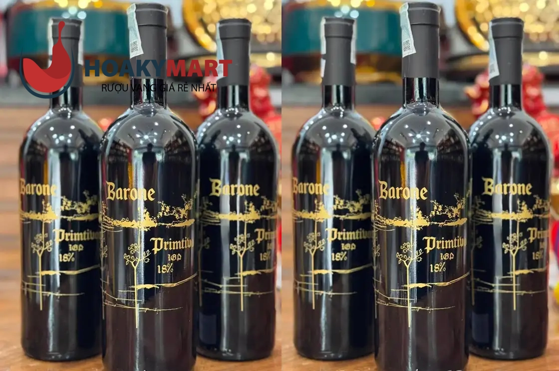 RƯỢU VANG Ý 18 ĐỘ BARONE PRIMITIVO GIÁ RẺ NHẤT