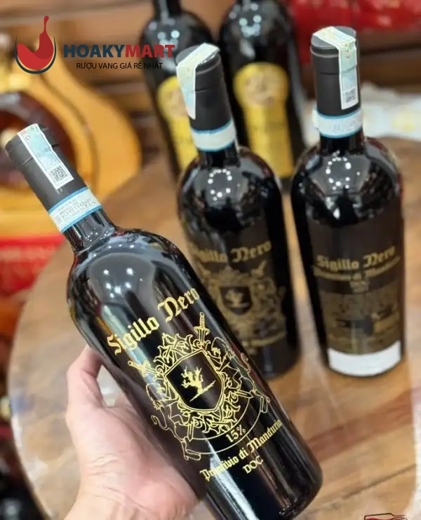 VANG Ý SIGILLO NERO PRIMITIVO DI MANDURIA GIÁ TỐT