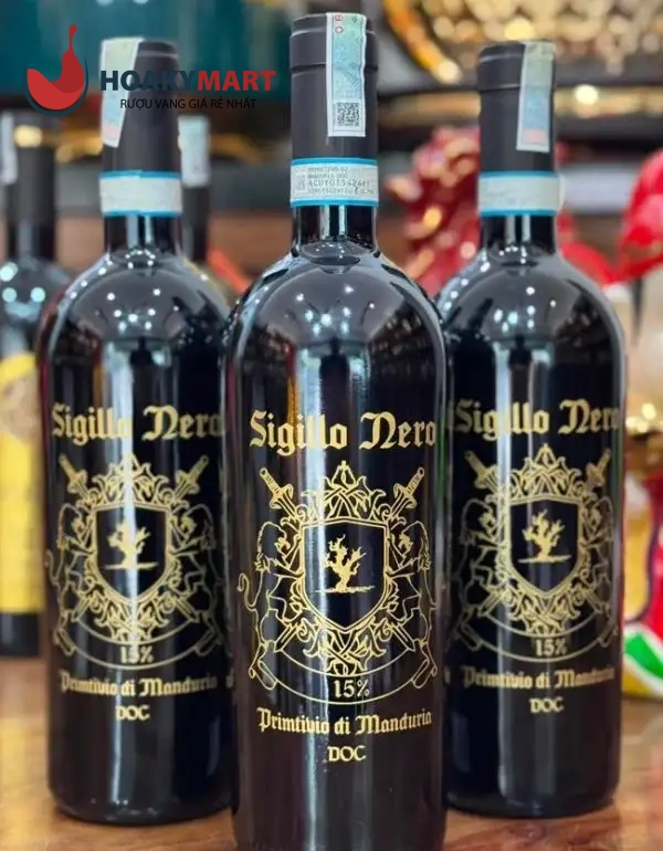 VANG Ý SIGILLO NERO PRIMITIVO DI MANDURIA GIÁ TỐT