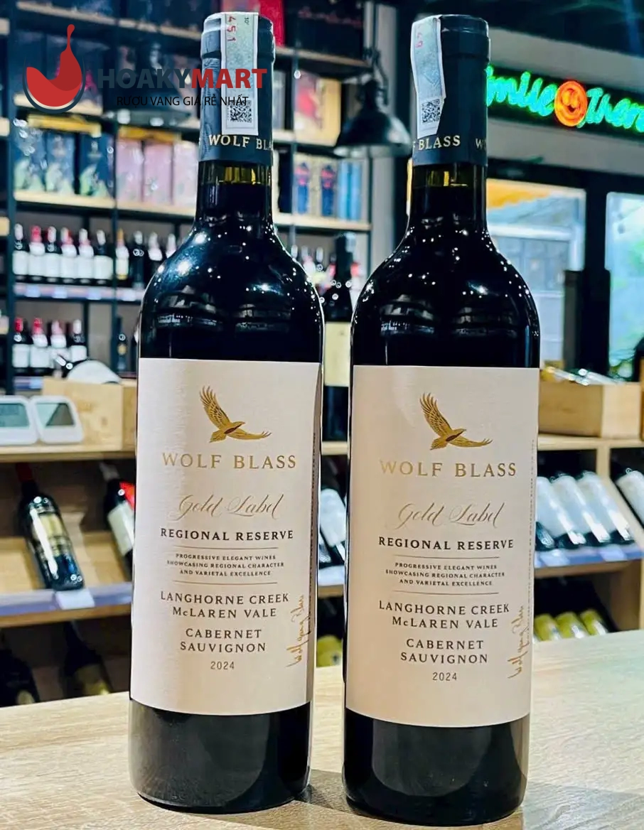 VANG ÚC WOLF BLASS GOLD LABEL CABERNET SAUVIGNON