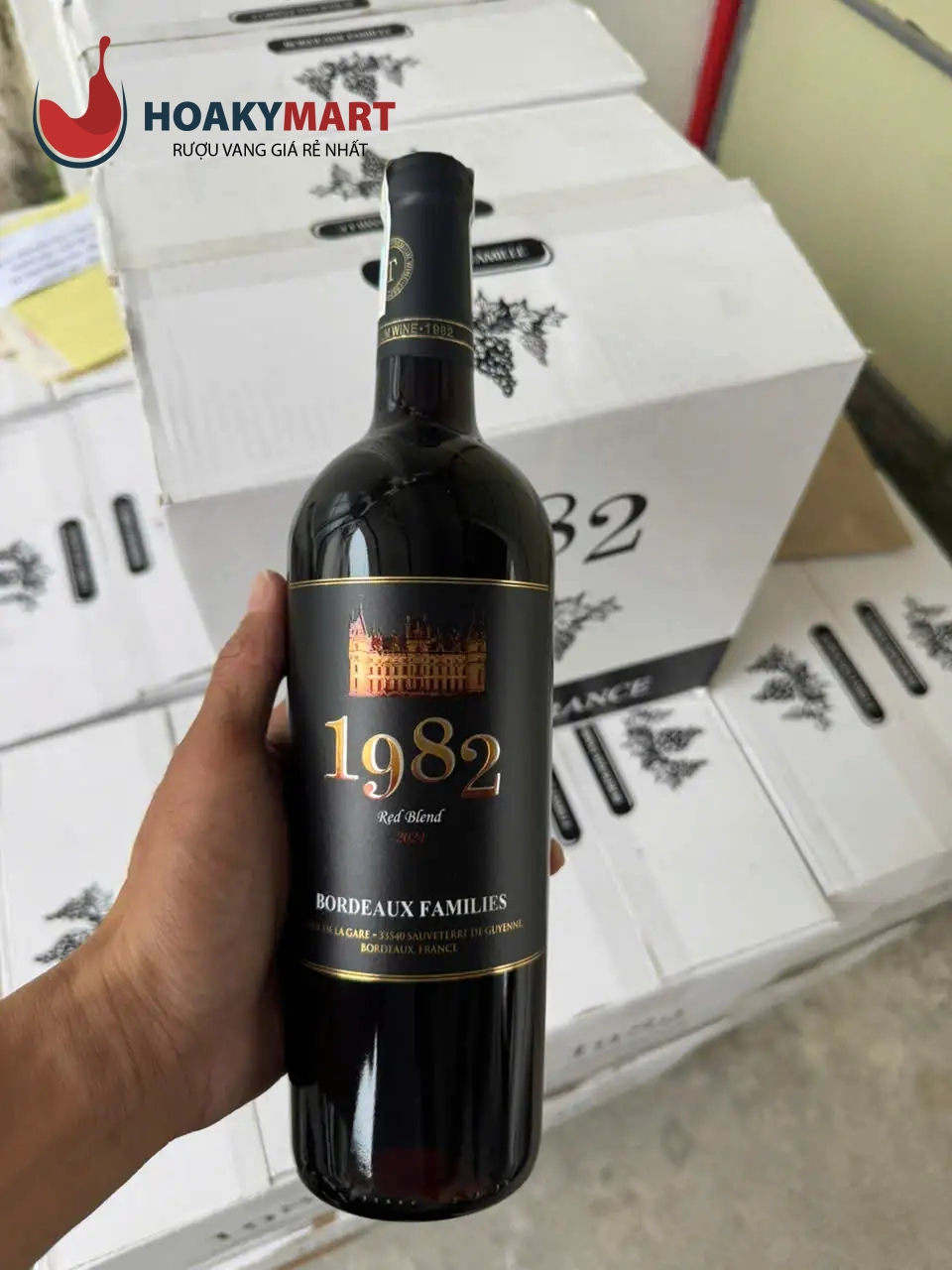 VANG PHÁP 1982 BORDEAUX FAMILIES (ĐỎ TRẮNG) RẺ NHẤT
