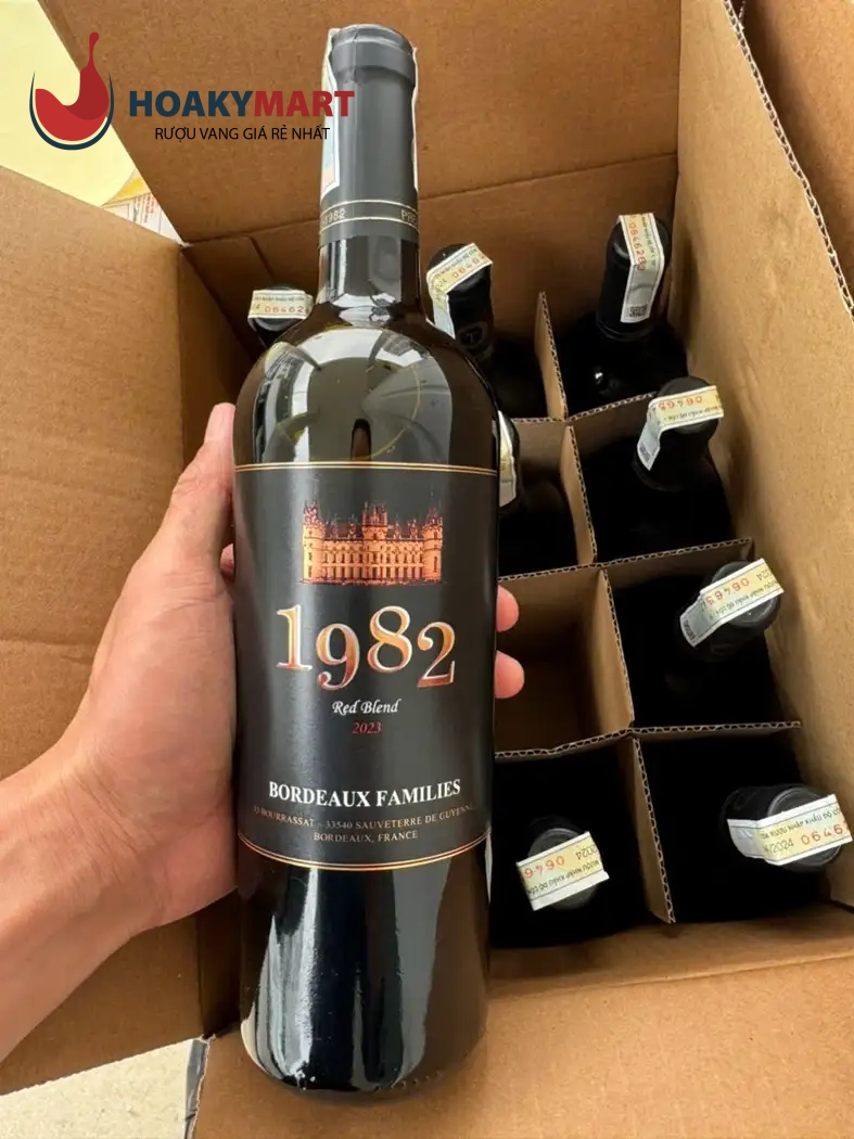 VANG PHÁP 1982 BORDEAUX FAMILIES (ĐỎ TRẮNG) RẺ NHẤT
